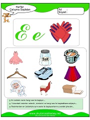 E Sesi Çalışma Sayfaları